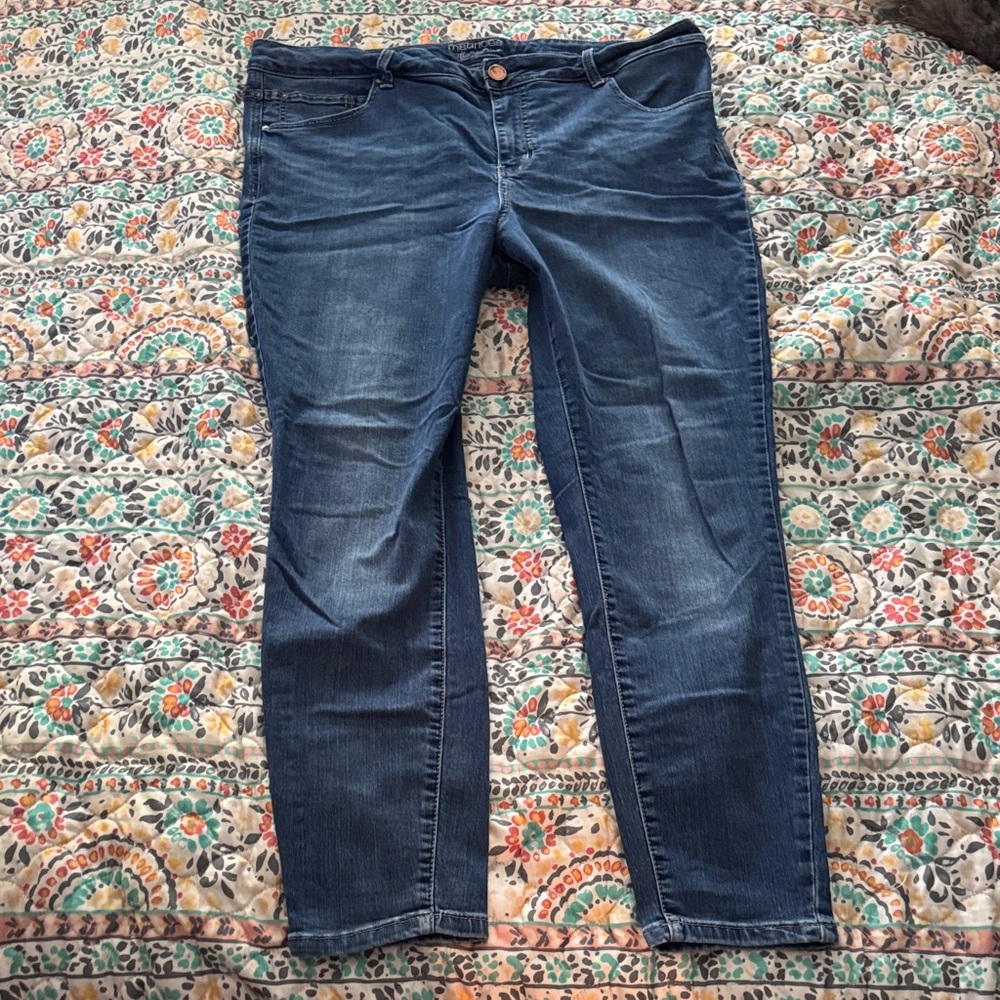 Maurices Dark Blue Skinny Jeans